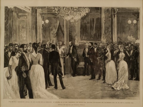 Recepción oficial en la embajada de España