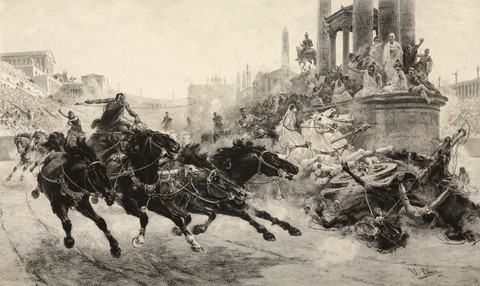 Carrera de carros romanos