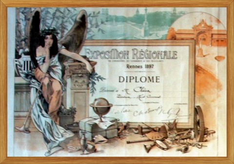 Diploma Exposición de Rennes 1897