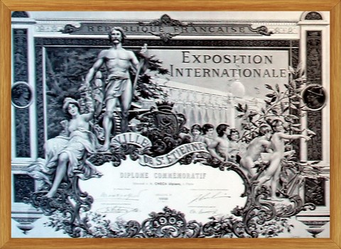 Diploma Exposición de St. Etienne 1904