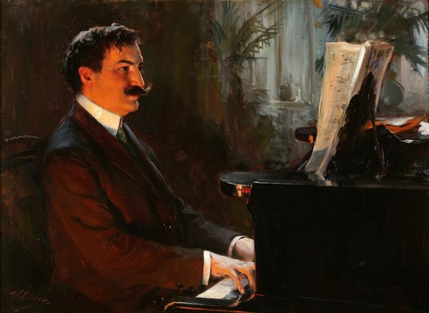 Retrato del pianista Llorca