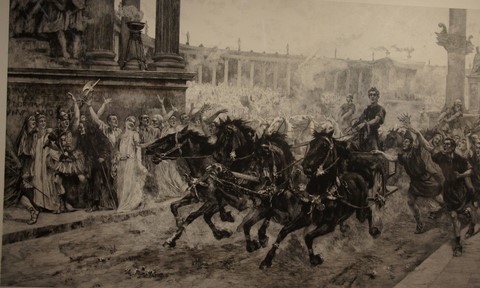 La llegada del vencedor