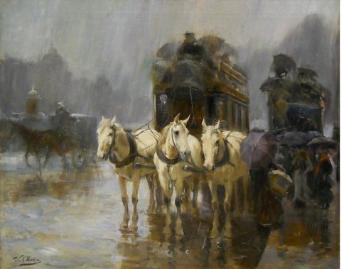 Día de lluvia en Paris